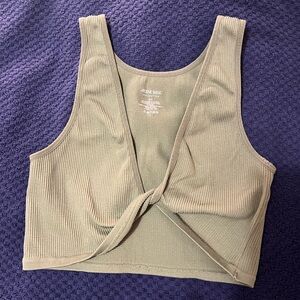 Ardene Reversible Knotted Ribbed Crop Top